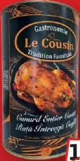 Le Cousin Rață întreagă confit 3825g