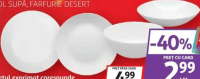 Veselă Opal Alb farfurie desert 19 cm