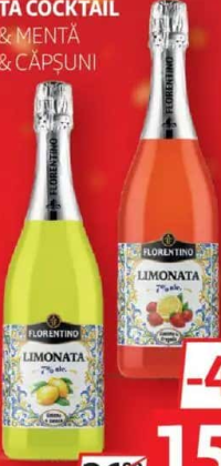 Florentino Limonata Cocktail Lămâie & Mentă / Lămâie & Căpșuni 0.75L
