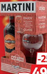 Martini Fiero 0.75L + Pahar