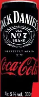 COCA-COLA & JACK DANIEL'S DOZĂ 0.33L