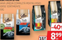 SHEBA FRESH & FINE Hrană umedă completă pentru pisici diverse sortimente 6x50g