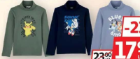 Inextenso Tricou licență pentru copii, cu guler înalt, diverse culori, mărimi 3 - 14 ani