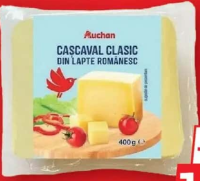 Auchan Cașcaval de Vacă 400g