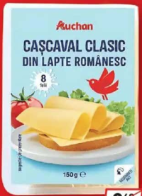 Auchan Cașcaval Felii 150g