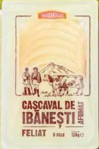 Mirdatod Cașcaval de Ibănești afumat feliat 120g
