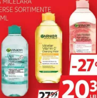 GARNIER APĂ MICELARĂ DIVERSE SORTIMENTE 400ML
