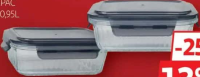 Actuel Caserolă de sticlă borosilicată cu capac 0.6l