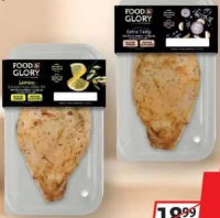 Food & Glory Extra Tasty Piept de pui preparat la grătar și gătit lent 220g