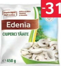 EDENIA Ciuperci tăiate 450 g
