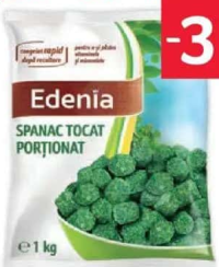 EDENIA Spanac tocat porționat 1 kg