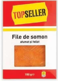 TOPSELLER File de somon afumat, feliat 150 g