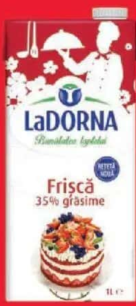 LaDORNA Smântână pentru frișcă UHT 35% 1 l