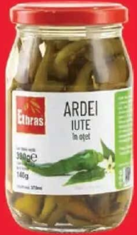 ETHRAS Ardei iute în oțet 330 g