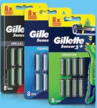 Gillette Rezerve aparat de ras Sensor 3+ Diverse sortimente 8 bucăți
