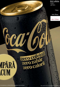Coca-Cola Zero Cofeină 0,33 l