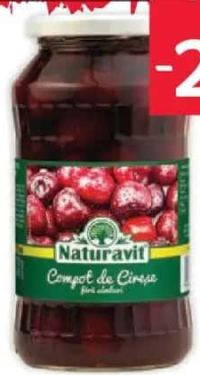 NATURAVIT Compot de cireșe fără sâmburi 700 g