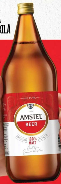 AMSTEL Bere blondă 1,0 l