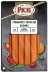 PICK Crenvurști crocanți de porc 300 g