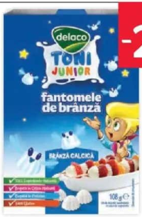 DELACO JUNIOR Brânză calcică 108 g