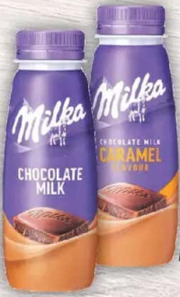 Milka Băutură din lapte, cu ciocolată/ciocolată și caramel, 250ml