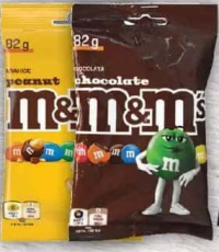 M&M's Arahide/Ciocolată, 82g