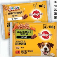 Pedigree Hrană completă pentru câini adulți, cu pui și legume și vită și legume/2 cu vită și 2 cu pa