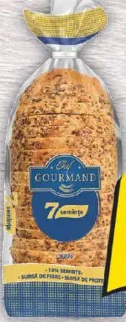 Vel Pitar Chef Gourmand, 7 semințe, pâine feliată, 700g