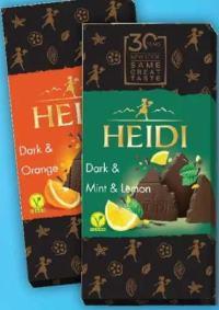 Heidi ciocolată amăruie diverse sortimente 80g