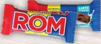 Rom Baton de ciocolată cu cremă de rom/ciocolată cu lapte, 30g/ciocolată cu caramel, cremă de rom și