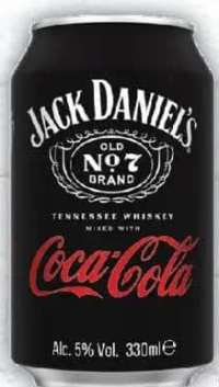 Jack Daniel's Băutură Alcoolică cu Whisky, 330ml