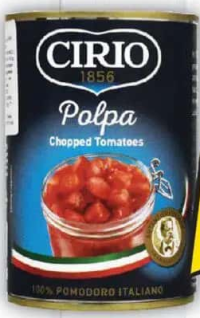 Cirio Roșii pulpă, 400g