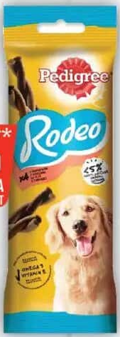 Pedigree Rodeo Hrană complementară pentru câini adulți, cu vită, 70g