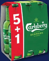 Carlsberg Bere blondă (5+1) x 0,33 L