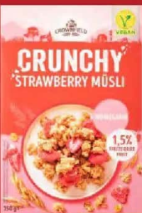 Crownfield Müsli crocant căpșuni / zmeură 350 g