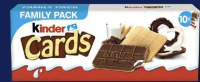Kinder Cards Biscuiți cu ciocolată 10 x 25,6 g