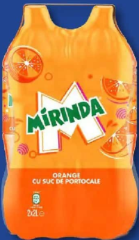MIRINDA Băutură răcoritoare carbogazoasă Orange 2 x 2 L