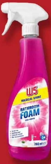 W5 Spumă curățare pentru baie Pink Power 750 ml