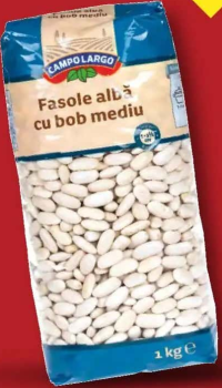 CAMPO LARGO Fasole albă bob mediu 1 kg