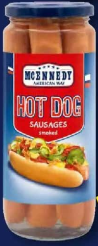 MCENNEDY Crenvurști pentru Hot Dog 550 g