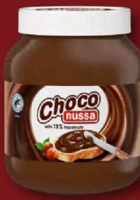 CHOCO NUSSA Cremă de alune și cacao 750 g