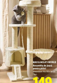 MAX & MILA'S WORLD Ansamblu de joacă pentru pisici 1 buc.