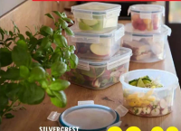 SILVERCREST Set caserole cu capac 3 buc.