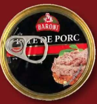 BARONI Pate de porc 20% ficat de porc 200 g
