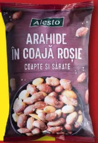 Alesto Arahide în coajă roșie coapte și sărate 500g