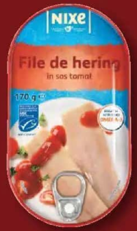 NIXE Hering file în sos tomat 170g