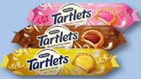 McVitie's Tartlets Biscuiți cu cremă ciocolată cu lapte / iaurt și lămâie / aromă de zmeură 100 g