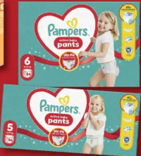 PAMPERS PANTS Scutece pentru copii mărimea: 5 / 6 96 buc. / 84 buc.