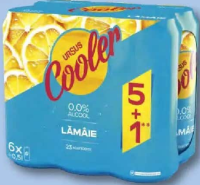 Ursus Cooler Mix bere cu gust de lămâie fără alcool (5+1) x 0,5 L