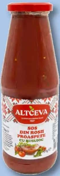 ALTCEVA Sos din roșii cu busuioc, de Buzău 720 g